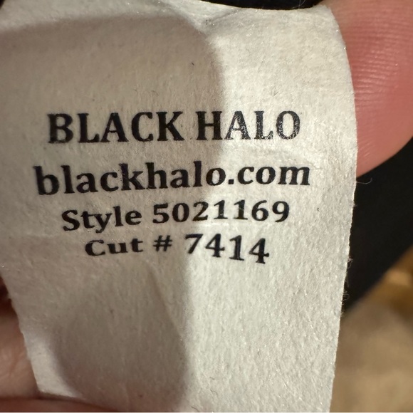 Black Halo Lena Colorblock Jumpsuit Black Size 8 - Picture 16 of 16